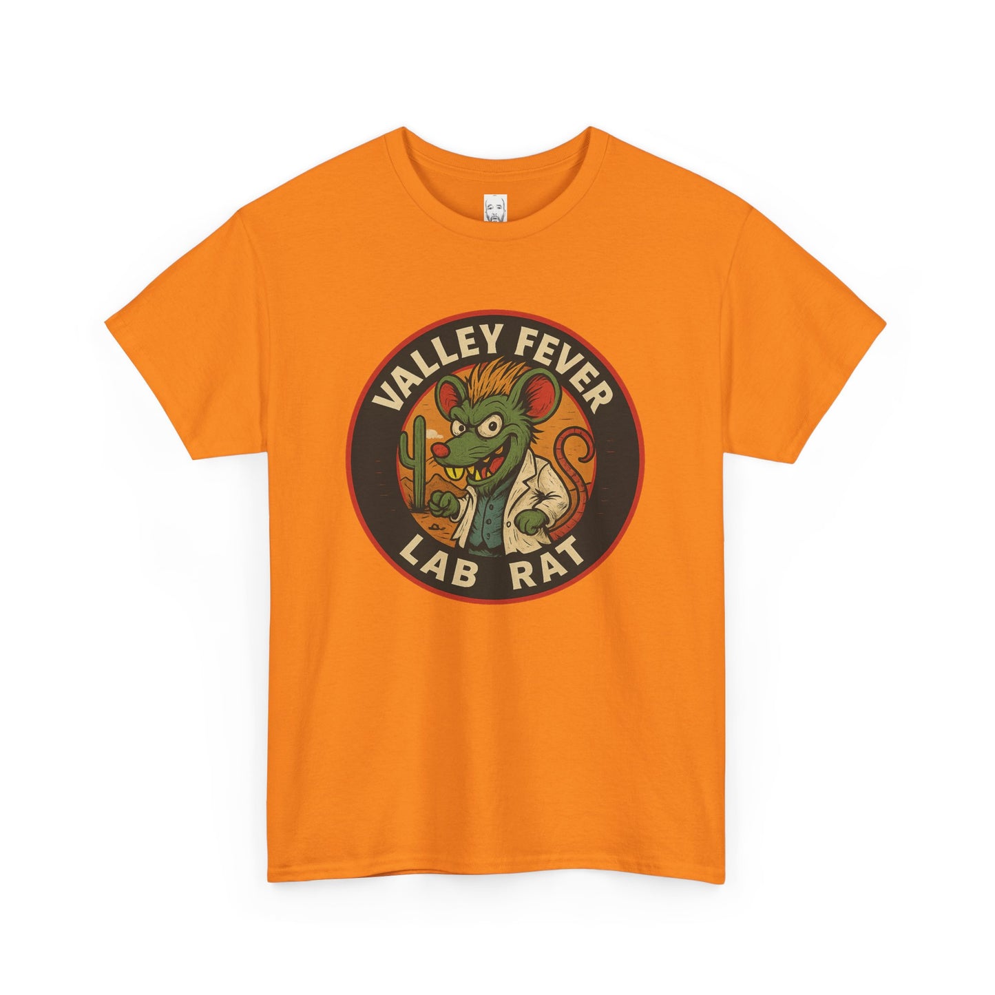 Vintage Valley Fever Lab Rat Tee - Unisex Heavy Cotton T-Shirt, Retro Graphic Shirt, Fun Gift Idea, Casual Wear, Animal Lover Apparel