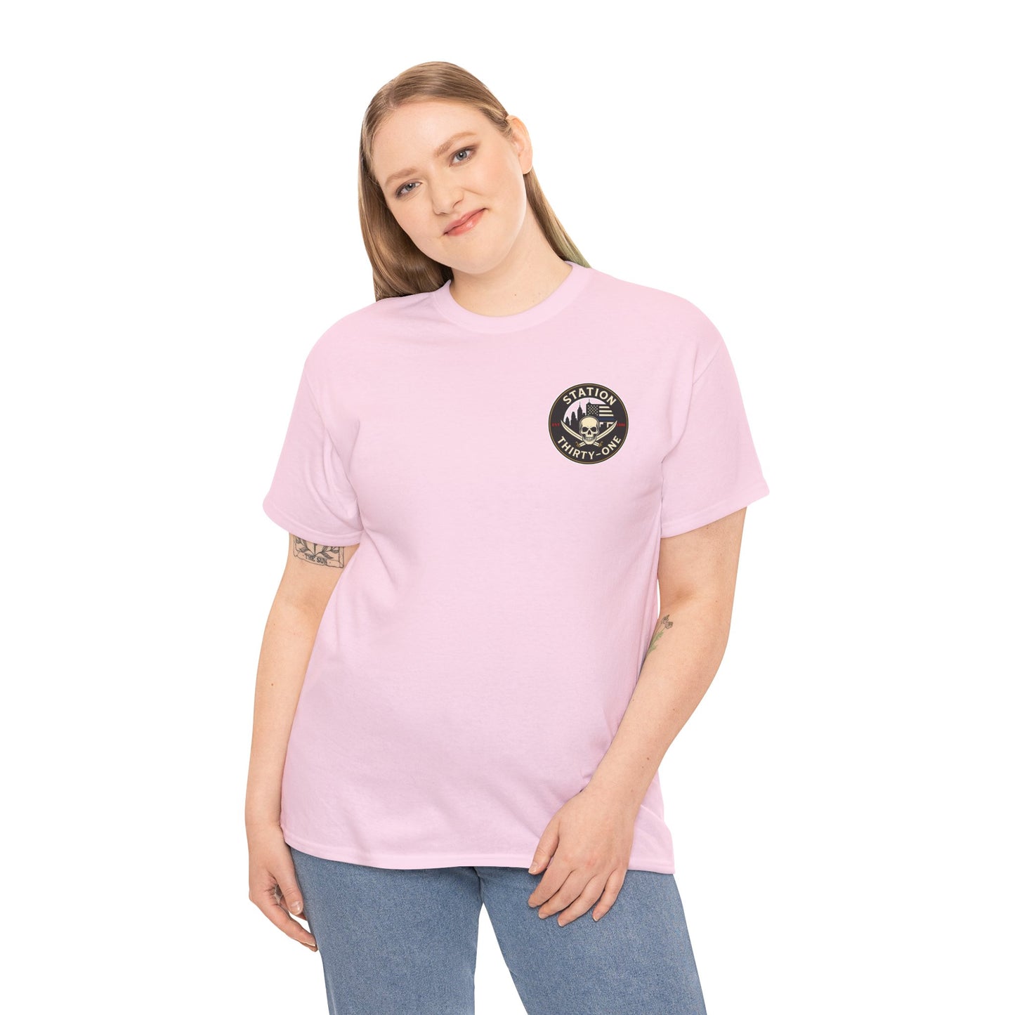 Unisex Heavy Cotton Tee - Station Thirty-One Fitness Graphic T-Shirt