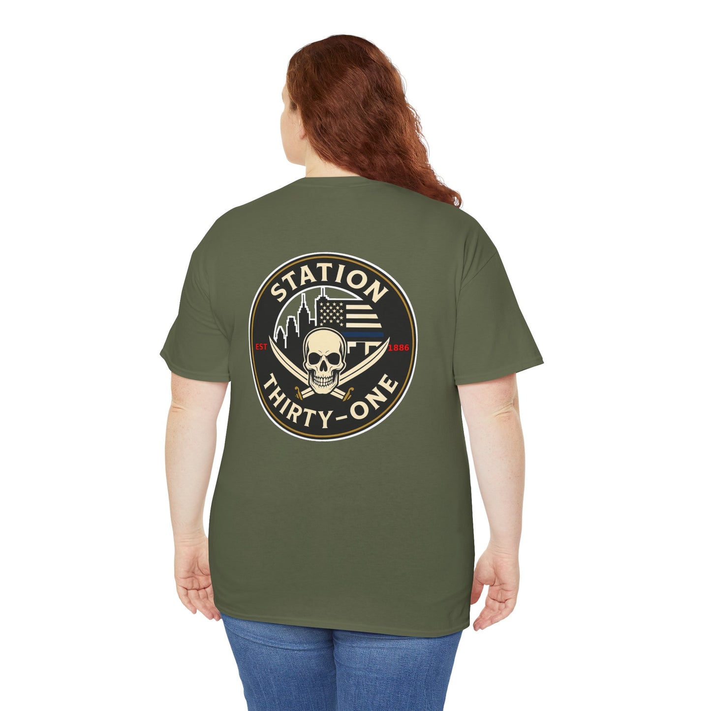 Unisex Heavy Cotton Tee - Station Thirty-One Fitness Graphic T-Shirt