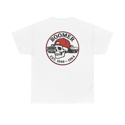 Cool Vintage Boomer Tee, Unisex Graphic Tee, Retro Skull Shirt, Gift for Dads, Birthday T-Shirt