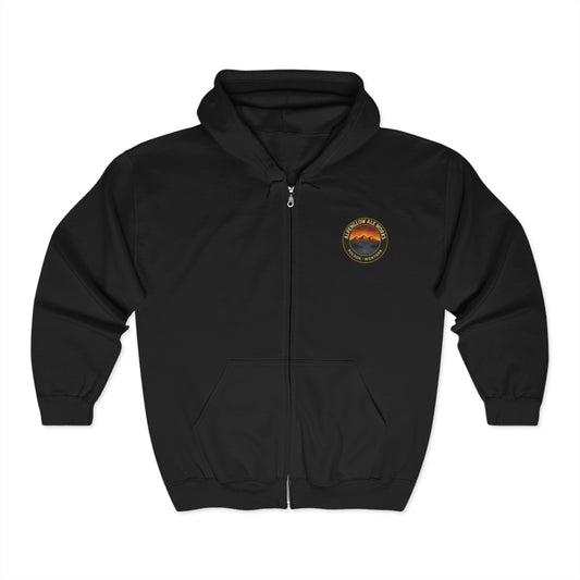 Alpenglow Ale Works Zip-Up Hoodie - Cozy Unisex Sweatshirt for Beer Lovers & Outdoor Enthusiasts