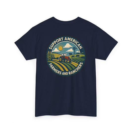Support American Farmers Unisex Heavy Cotton Tee