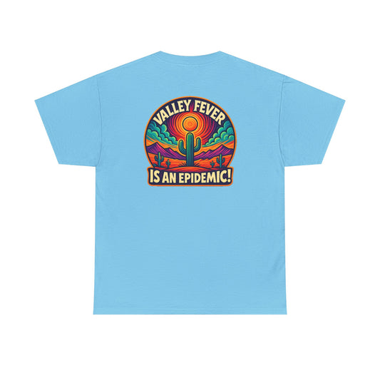 Vintage-Inspired Valley Fever EPIDEMIC  Unisex Heavy Cotton Tee - Perfect for Festival Season