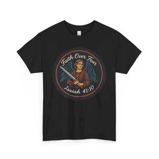 Faith Over Fear Unisex Heavy Cotton Tee – Inspirational Christian Apparel
