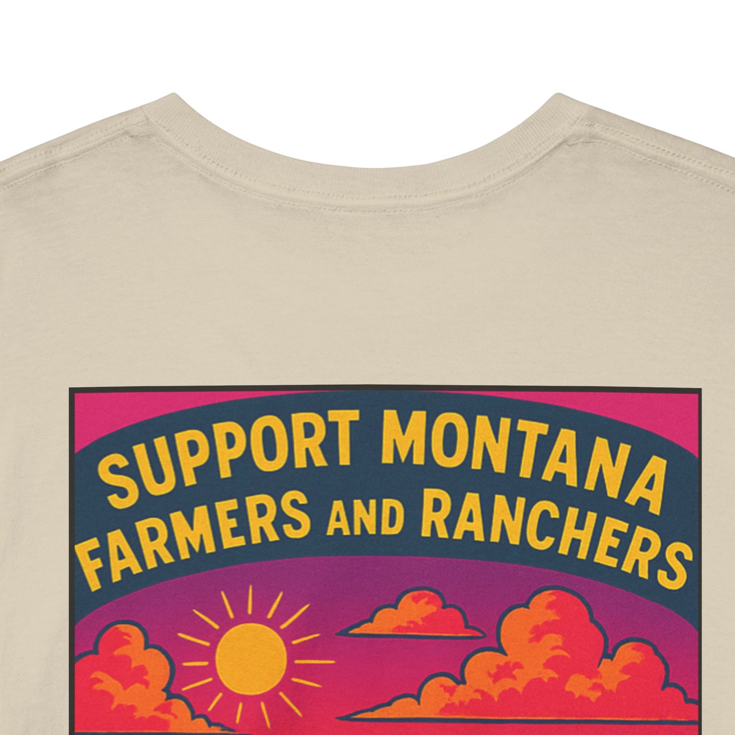 Support Lake County Montana Farmers & Ranchers Tee - Unisex Heavy Cotton Shirt