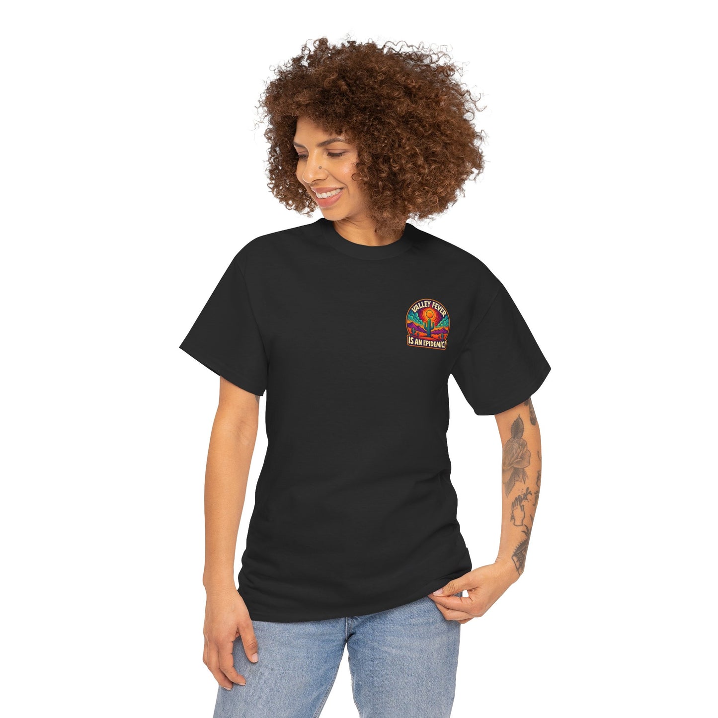 Vintage-Inspired Valley Fever EPIDEMIC  Unisex Heavy Cotton Tee - Perfect for Festival Season