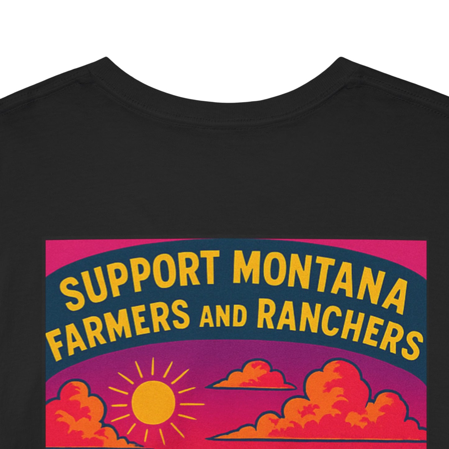 Support Lake County Montana Farmers & Ranchers Tee - Unisex Heavy Cotton Shirt