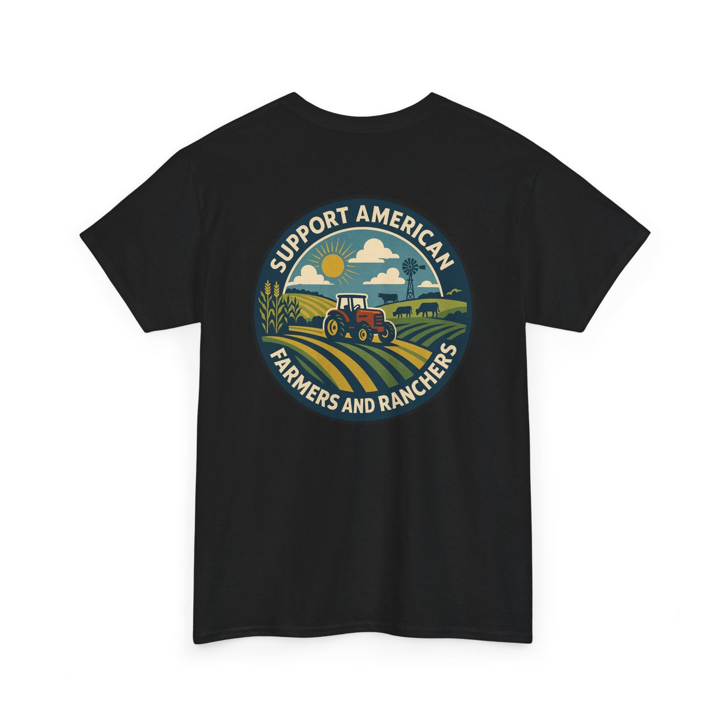 Support American Farmers Unisex Heavy Cotton Tee