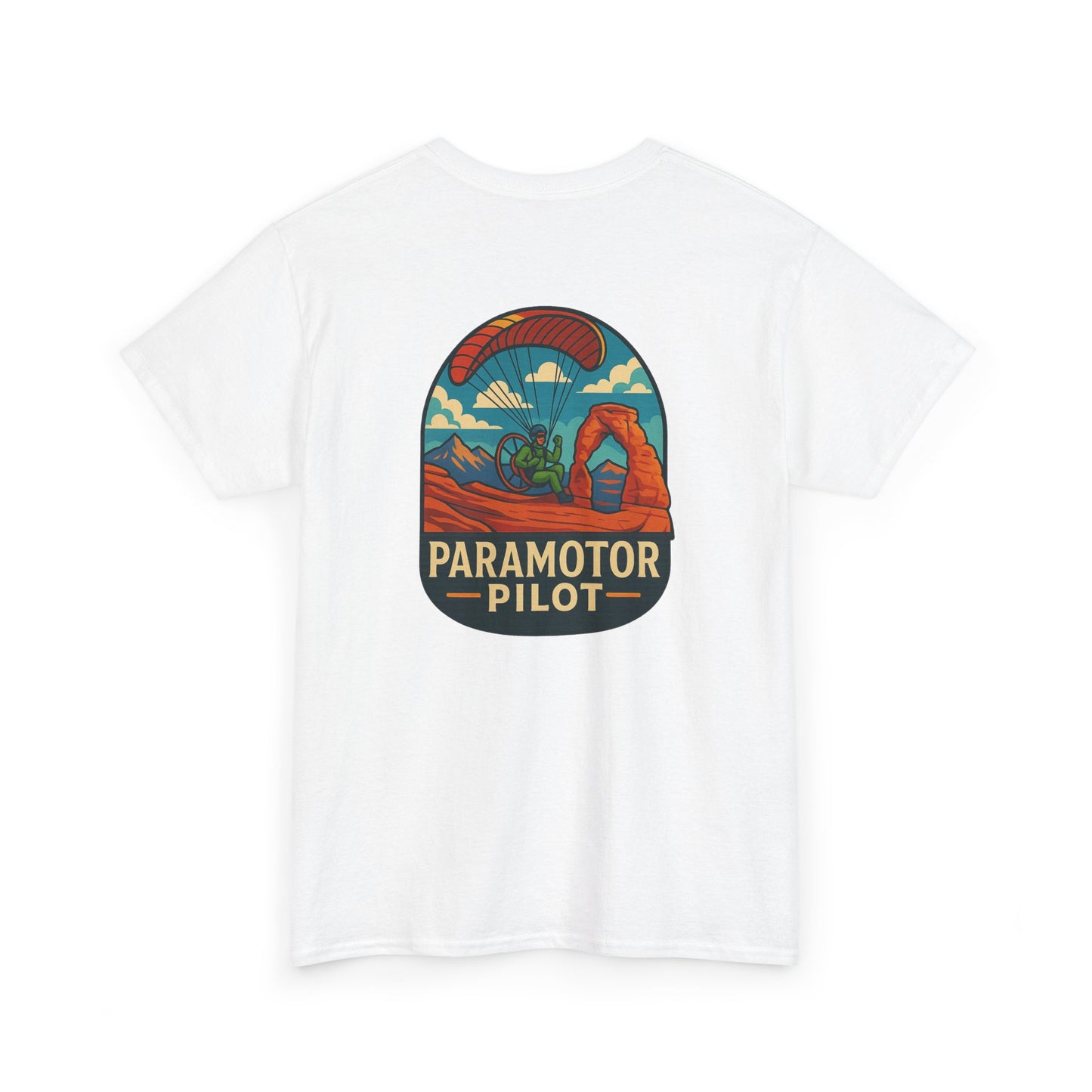 Paramotor Pilot Unisex Heavy Cotton Tee - Adventure Inspired Graphic T-Shirt