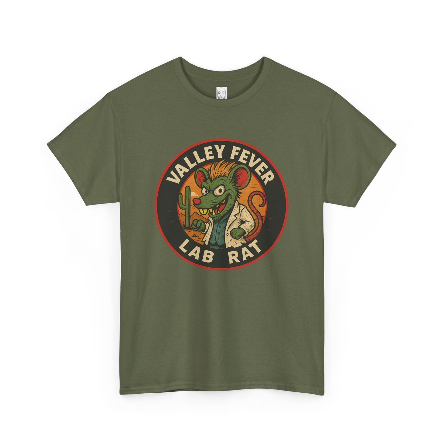 Vintage Valley Fever Lab Rat Tee - Unisex Heavy Cotton T-Shirt, Retro Graphic Shirt, Fun Gift Idea, Casual Wear, Animal Lover Apparel