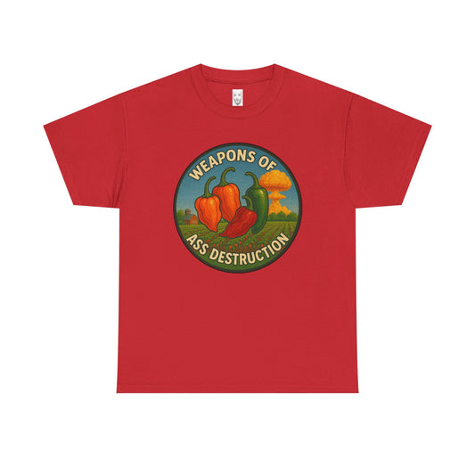 Funny Unisex Heavy Cotton Tee - Weapons of Ass Destruction